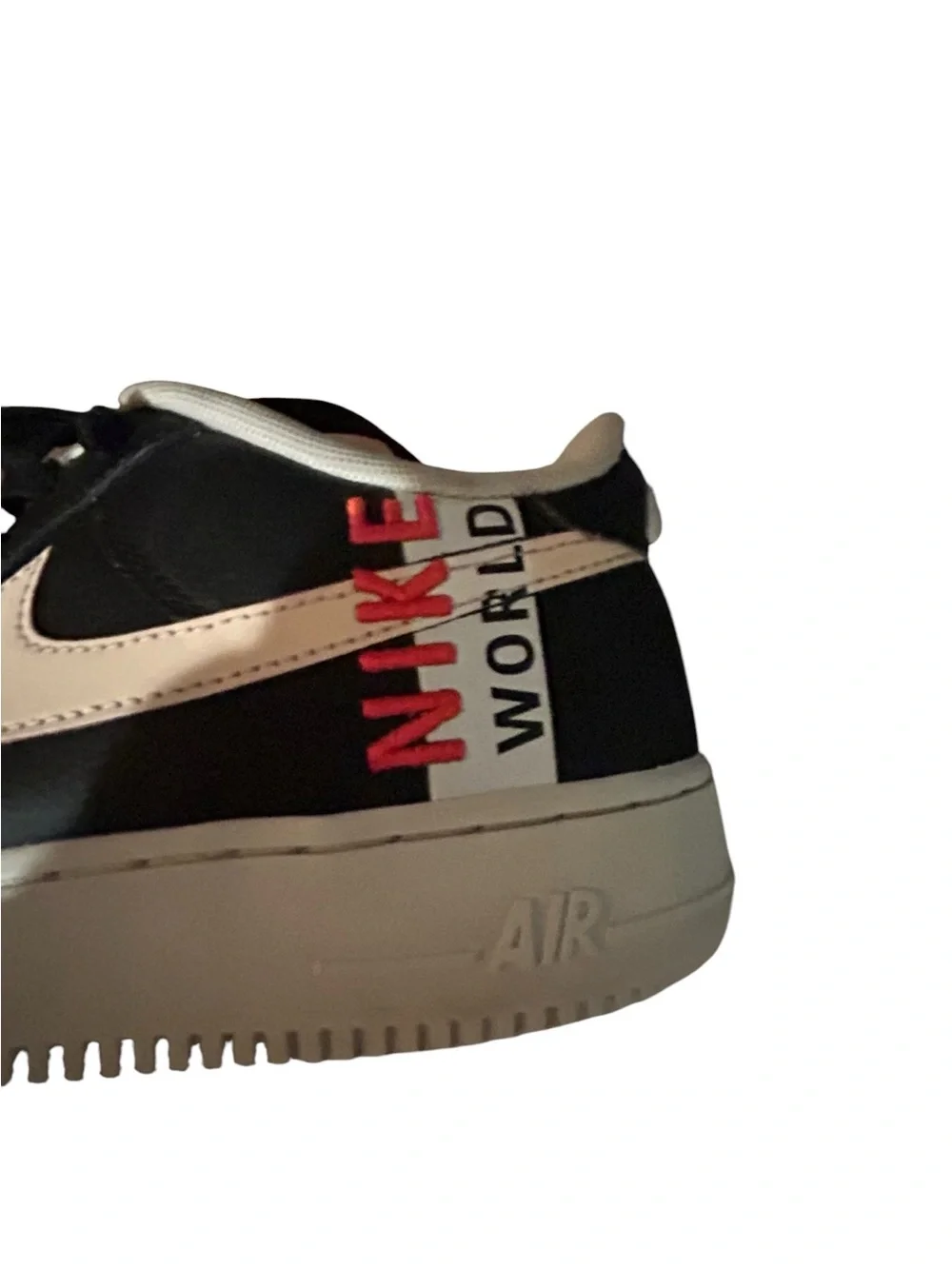 Nike Kids Black‎ Sneakers with White Swoosh